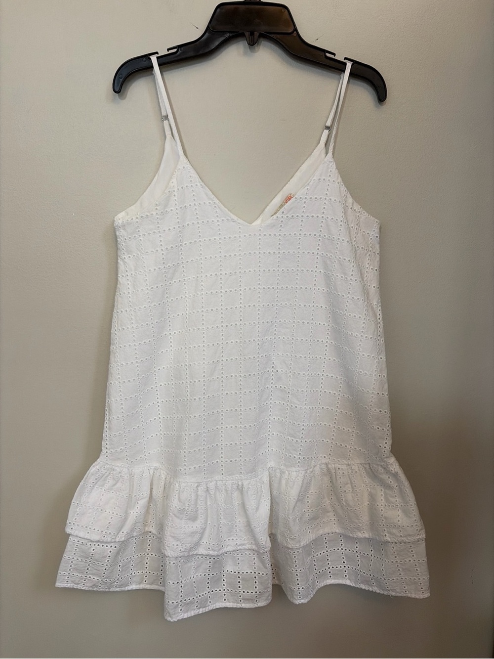 Gianni Bini White Eyelet Mini Dress
